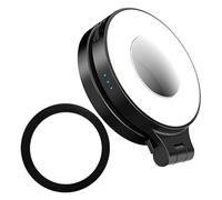 Lampe magnétique à selfie avec miroir | Lampe de maquillage - Lumière rechargeable avec miroir pour selfie, enregistrement vidéo en direct, maquillage, conférence, studio de photographie à domicile