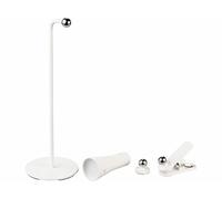 Lampe magnétique murale à pince et de table rechargeable - coloris blanc - Luna