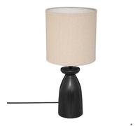 Lampe ""Margot"" céramique noir H44cm - Atmosphera createur d'interieur