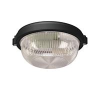 Lampe Maritime E27 IP65 Rond Ø 18 CM Noir Plafonnier Terrasse Balcon