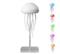 Lampe méduse à commande vocale - Veilleuse flottante rechargeable à DEL de 15,2 cm, décorations de poisson en gelée, lampe de bureau pour, amis, parents, | Veilleuse à thème