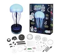 Lampe Méduse à Construire - Kit DIY avec Engrenages - Lumière LED 6 Couleurs, Mouvement Ondulant Relaxant - USB Inclus - Notice Illustrée Pas à Pas - Dès 8 Ans - 7084