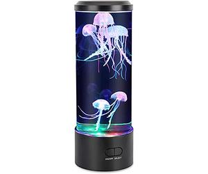 Lampe méduse lampe à lave lampe d'aquarium lampe à changement de couleur méduse aquarium lampe d'ambiance lampes à lave pour enfants chambre cadeau d'anniversaire chambre bureau décoration-L
