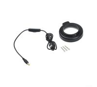 Lampe microscope USB 60 mm de diamètre sans ombre | 144 LED haute intensité, intensité variable en continu de 0 à 100 %, pour un éclairage idéal pour un travail précis