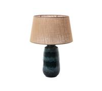 Lampe Milos avec abat-jour 64 cm - - Bleu - Grès