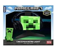 Lampe Minecraft - PALADONE - Tête de Creeper - LED - Support pour Casque
