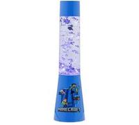 Minecraft Lampe à Liquide Pailletée avec Icônes Flottantes - Marchandise Microsoft Officielle, Lampe de Nuit pour Chambre, Décor Salle de Jeu