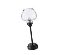 Lampe Miniature pour Maison de poupée 1: 12 avec Base en, Black | Abat-jour en verre et base en métal, conception à commande par poussée, placement flexible pour les pièces
