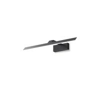 Lampe Miroir LED Métal H: 5,5 Cm Noir Allongée 4000 K Lumière Neutre
