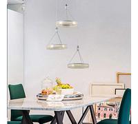 Lampe Moderne Minimaliste personnalité créative Disque à Trois têtes en Fer forgé Restaurant Lustre Taille 40 cm * 22 cm plafonnier éclairage éclairage café Bar Porche Salle à Manger Chambre étude