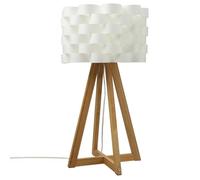 Lampe ""Moki"" bambou blanc H55cm - Atmosphera createur d'interieur