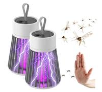 Lampe Mosquiguard - 2025 Mosquito Guard, Lampe Anti-Moustique Extérieur & Intérieur, USB Rechargeable, étanche Ipx7, 8-12h Autonomie - Camping, Jardin, Maison (2PCS)