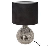 Atmosphera - Lampe Mozo argent - céramique H38 cm