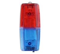 Lampe multifonction rouge et bleue 4 modes clignotants avec pince de fixation, parfait pour les véhicules, les vélos, les feux d'avertissement pour les camions