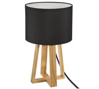 Lampe multipied ""Molu"" hauteur 34,5 cm bois Atmosphera - Noir