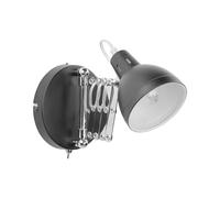 Lampe Murale à Bras Flexible Réglable Moderne en Métal Noir Harrington