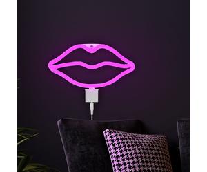 Lampe murale à LED décoration enseigne lumineuse au néon salon éclairage de fête lampe USB rose