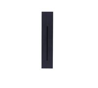 Lampe murale à LED encastrée de 3 W avec détecteur de mouvement intérieur IP20 AC85-265V angle décoratif étape éclairage d'escalier (couleur : blanc chaud 3000k, taille : noir mat)