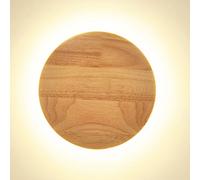 Lampe murale à LED Motif chandelier murale en bois créatif Applique murale moderne élégant Lumière chaude éclairage mural Blanc chaud Éclairage Veilleuse pour chambre salon Moderne C