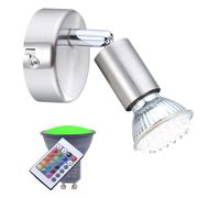 Lampe murale à télécommande d'éclairage mobile dans un ensemble comprenant des lampes LED RVB