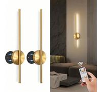 Lampe murale à télécommande rechargeable, Éclairage mural LED à intensité variable tactile, Réglage de la luminosité et de la température de couleur sans palier, Portée de la télécommande de 8 m, Écla