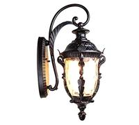 Lampe Murale Antique métal Victoria Aluminium imperméable Lampe Murale E27 Verre à tête Simple extérieur Lanterne Claire