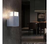 Spot mural couloir argent G9 blanc chaud couloir aluminium Globo 56444-1 AMOENA