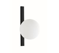 LAMPE MURALE Chambre À Coucher En Verre Boule Noir Blanc E14