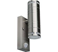 Lampe murale de jardin V-TAC GU10 Motion Sensor IP44 Acid Steel VT-7632S 3 Years Warranty