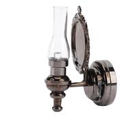 Lampe Murale de la Maison de Poupée, 1:12 Scale Miniature LED Mur Light with Toggle Interrupteur Clear Clear Ambound Furniture Accessoire pour Doll House Living Room (Balck)