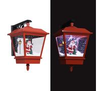 vidaXL Lampe murale de Noël lumières LED et Père Noël Rouge 40x27x45cm