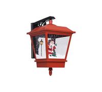 vidaXL Lampe murale de Noël lumières LED et Père Noël Rouge 40x27x45cm Rouge G