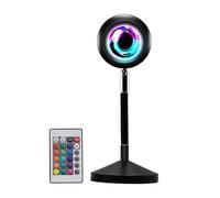 Lampe Murale De Projection De Coucher De Soleil Arc-En-Ciel, Rvb, 16 Couleurs, Télécommande Intelligente, Changement De Couleur