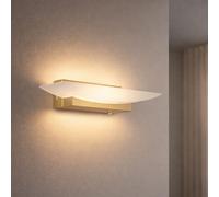 Lampe Murale De Salon En Laiton Blanc Avec Dimmer Tactile CCT LED L 30 Cm