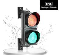 Lampe Murale De Signalisation Bicolore (rouge Et Verte) Pour Passage Piéton, Avec Télécommande, Étanche À L'eau Et À La Poussière (IP65), Haute Intensité Lumineuse, Durable Et À Transmission Lumineuse