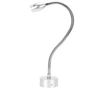 Lampe murale de travail à LED en alliage d'aluminium Lampe murale de table à col de cygne flexible (Câblage 110-240V) Argent 6000K
