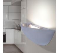 Applique en béton intérieur éclairage indirect gris applique murale plafond washlight applique murale éclairage indirect, éclairant vers le haut, 1x LED 548lm 3000K, LxH 30x7,5 cm