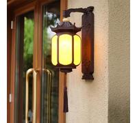 Lampe murale d'extérieur LED de luxe - Étanche - Design européen - Pour balcon, couloir, cour, villa, portail et jardin - Luminaire contemporain (51 cm, 1 pièce)