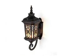 Lampe murale d'extérieur LED de luxe européenne - Éclairage contemporain étanche pour balcon, couloir, cour, villa, portail de jardin - 52 cm de hauteur 1 pièce