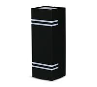 Lampe murale d'extérieur V-TAC - Fixations murales haut-bas - Support GU10 - IP44 - Noir mat