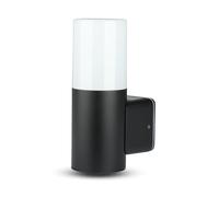 1 pz GU10 Garden Wall Lamp Aluminum Body Cylinder Black 121X80X250mm IP54