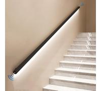 Lampe murale d'intérieur LED en métal avec capteur Mot - 230 cm - Noir mat - Solut d'éclairage sûr et souple pour une meilleure visibilité et sécurité