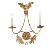 Lampe Murale Dorée YAGMUR 2 Flamme Design Chambre À Coucher Hall