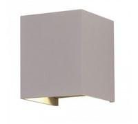 Lampe Murale Double Led COB 6W IP65 Carrée Couleur Grise V-TAC VT-759