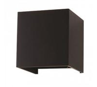 Lampe Murale Double Led Cob 6W Ip65 Carrée Couleur Noire V-TAC VT-759 3000K