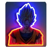 Lampe Murale Neon - Dragon Ball Z - Goku Super Saiyan rouge et bleu G