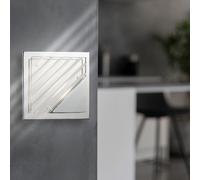Lampe Murale Éclairage de Couloir Luminaire Salon Escalier LED Chrome Alu Carré