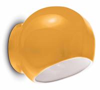 Lampe Murale En Céramique E27 B: 21 Cm Jaune Fait Main Design Rétro Hall