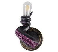 Lampe murale en forme de griffe de pieuvre - Ornement vintage - Sculpture en résine pour la maison