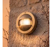 Lampe Murale Étanche En Laiton IP64 Ø14Cm Lumière Maritime Terrasse Maison Porte